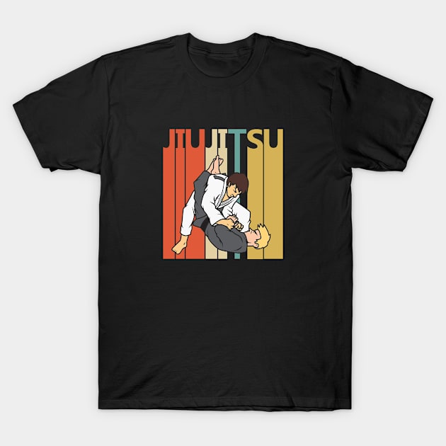 Vintage Jiujitsu Lover Gift T-Shirt by GWENT